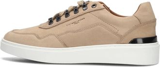 Stefano Lauran Schoenen, Heren, Beige, 41 EU, Leer, Beige Heren Sneakers Lj 2502 Stijlvol Comfort