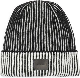 AllSaints Underground Chain Stitch Beanie in Black/White at Nordstrom Rack