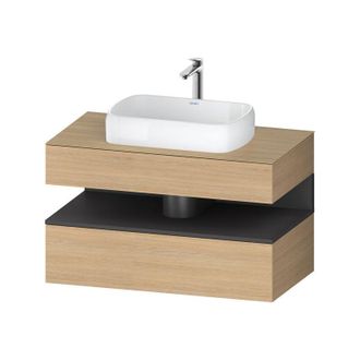 Duravit Duravit - Qatego Consola Mueble Bajo Lavabo, 1 Extra&iacute;ble, 1 Caj&oacute;n
