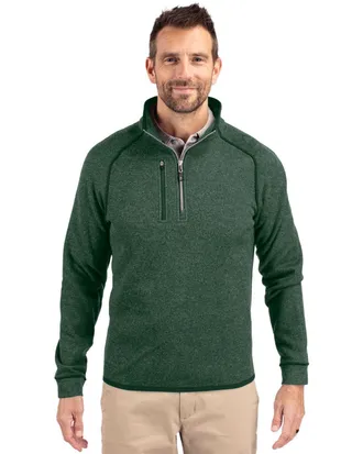 Cutter & Buck Mainsail Sweater-Knit Mens Half Zip Pullover Jacket