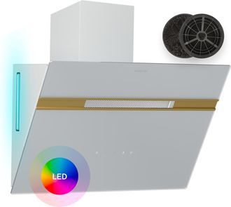 Klarstein Klarstein Alina - Cappa Aspirante Classe Energetica A Touch Illuminazione A Led Scarico/ricircolo 600 M&sup3;/ora