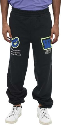 Off-white Black Graphic Print Joggers