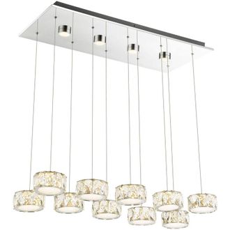 Globo Lighting L&aacute;mpara Colgante - Amur - Cromo - Metal - Gran L&aacute;mpara De