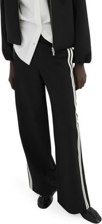 Mango Sophie Stripe Pants in Black at Nordstrom, Size Xx-Small