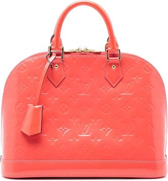 Louis Vuitton Borsa a mano Alma PM in pelle Vernis con monogramma 2015 - Rosa