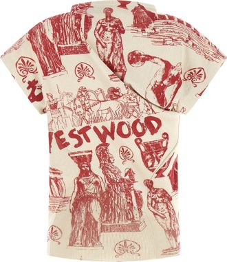 Vivienne Westwood Graphic Cotton-Cashmere T-Shirt - Red