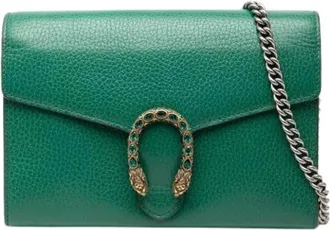 Gucci Pre-owned Cross Body Bags, female, Green, Size: ONE SIZE Pre-owned The Dionysus
