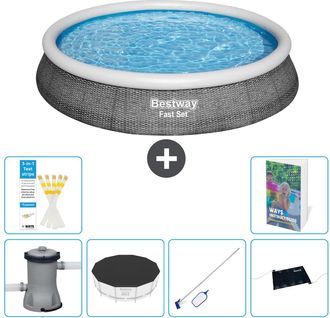 Bestway Piscina Bestway Fast Set Redonda - 396x84 Cm - 7-piezas S241