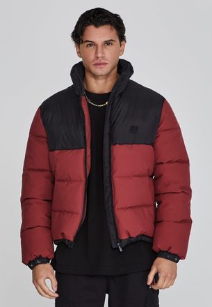 Siksilk Mens Brown Puffer Jacket XXL