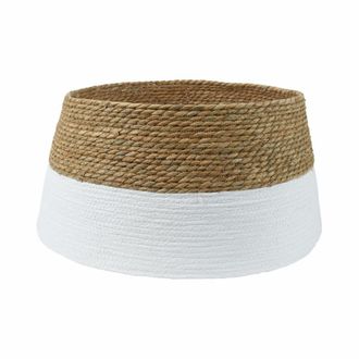 Mobili Rebecca Fald&oacute;n para &aacute;rbol de navidad de alga marina blanca, &oslash; 70 cm