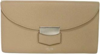 Celine Pre-owned Long wallet (bi-fold) - Dames - Vintage Accessoires - Beige - ONE Size - Vintage
