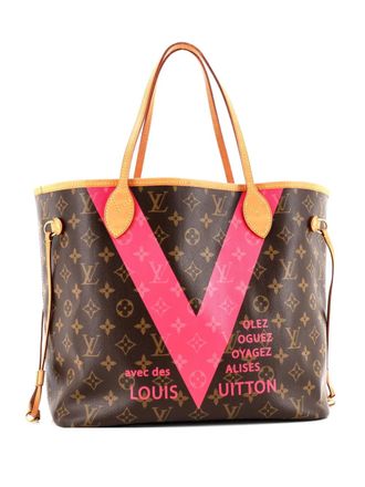 Louis Vuitton Neverfull NM Limited Edition Cities V Monogram Canvas MM tote bag - Marrone