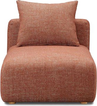 TOV Furniture Tov Furniture Hangover Sedona Red Textured Fabric Modular Armless Chair