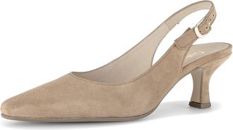 Gabor Lindy Kitten Sand Suede Womens Slingback Shoes 81.510.14