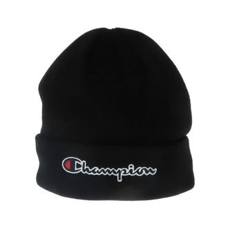 Champion Gedrukte Acryl Beanie voor Vrouwen - Dames - Hoeden - Zwart - ONE Size - Accessoires