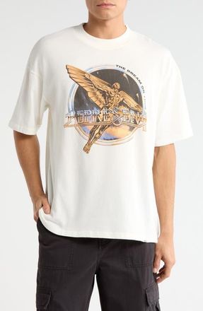 Represent Golden Tour Cotton Graphic T-Shirt in Flat White at Nordstrom, Size Xx-Large
