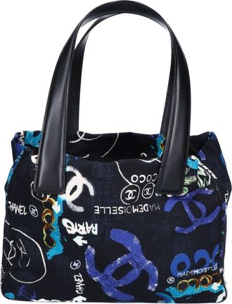 Chanel Black Nylon Tote Bag (Pre-Owned)
