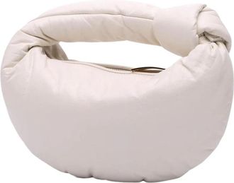 Bottega Veneta Pre-owned Mini Jodie Knot Hobo Bag - Dames - Vintage Handtas - Wit - ONE Size - Leer - Vintage