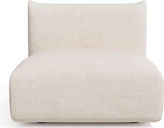 Sia Home Sill&oacute;n terciopelo chenilla crema
