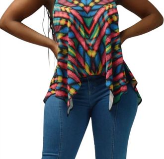 Flying Tomato Harem Top In Black Multi