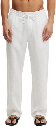 Cotton On Mens Baggy Linen Pant in White at Nordstrom, Size X-Small