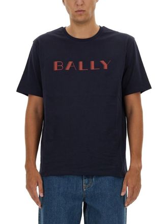 Bally Navy Blue Logo T-Shirt