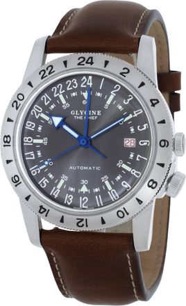 Glycine Airman Vintage The Chief Grey Dial Mens Watch GL0303