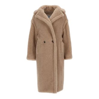 Max Mara Dames, Mantels, Bruin, Maat: S