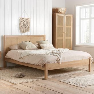 Birlea Rattan Bed Frame Croxley in Natural | Size: King