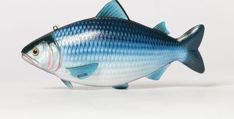 Moschino Clutch Fish in poliuretano stampato