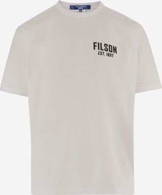 Junya Watanabe White Crewneck Printed T-Shirt