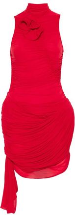 Magda Butrym Flower-detail Ruffled Mini Dress