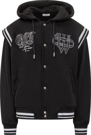 Off-white Black Embroidered Hood Jacket
