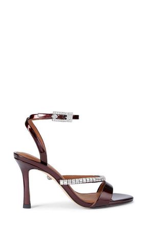 Kurt Geiger Crystal Ankle Strap Sandal in Medium Red at Nordstrom, Size 7.5Us
