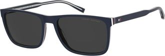 Tommy Hilfiger TH 2390/S Zonnebril - Heren - Accessoires - Blauw - Maat: 58 MM