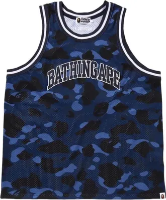 A Bathing Ape Color Camo Jersey Blue 1I30-108-019-BLU