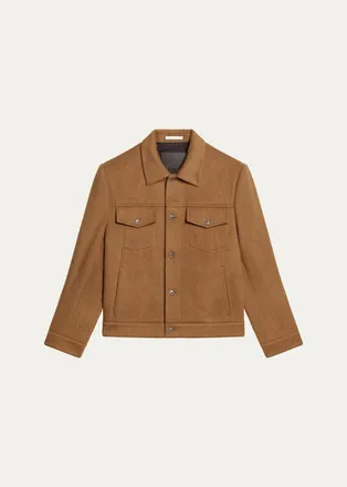Helmut Lang Mens Wool Trucker Jacket