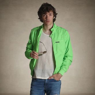 Members Only Mens Classic Iconic Racer Jacket (Slim Fit)