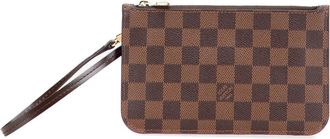 Louis Vuitton Pouch Neverfull PM in tela Damier Ebène 2017 - Marrone