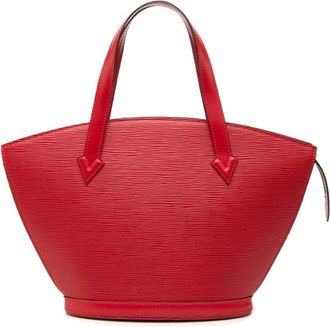 Louis Vuitton Castilian Red Leather Tote Bag (Pre-Owned)
