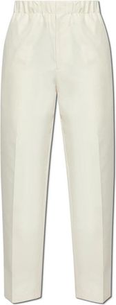 Jil Sander Plooibroek - Heren - Straight fit broeken - Beige - S - Katoen - Broeken