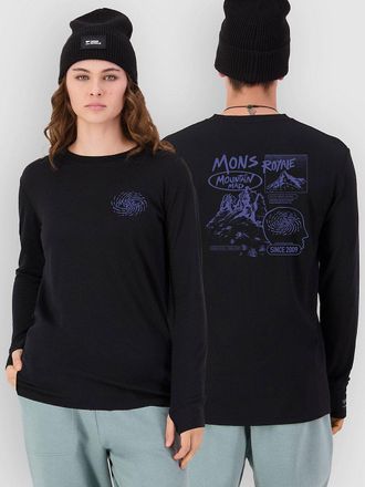Mons Royale Yotei Merino Classic Long Sleeve Funktionsshirt schwarz