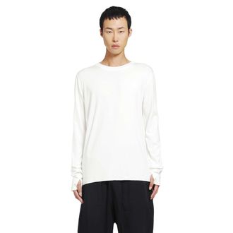 Thom Krom Stretch Viscose Long Sleeve T-Shirt