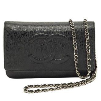 Chanel Pre-owned Vintage Cross Body Bag - Dames - Pre-owned - Zwart - Maat: ONE Size Leer