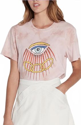 Raquel Allegra Rose Eye Betty T-Shirt In Pink Multi