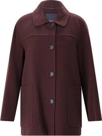 Max Mara Lichte Jassen - Dames - Zomerjassen - Rood - S - Wol - Jassen
