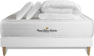 Royal Palace Bedding Pack colch&oacute;n blanco muelles y viscoel&aacute;stica 140 x 190