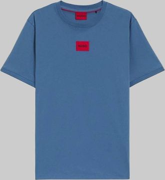 HUGO BOSS Mens HUGO Diragolino212 T-Shirt, Medium Blue - Size: 40