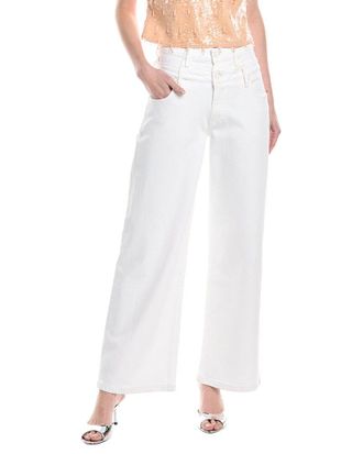 SIMKHAI Simkhai Kove Double Waistband White Jean