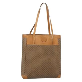 Gucci Pre-owned Canvas gucci-bags - Dames - Pre-owned - Beige - Maat: ONE Size Leer
